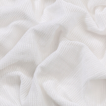 Trevira Sharkstooth Gauze 8pt White Trevira Sharkstooth Gauze 8pt White