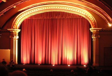 Ritzy stage curtains