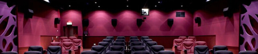 Acoustic wall treatments to improve cinema sound quality