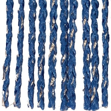 String Drape Blue/Silver